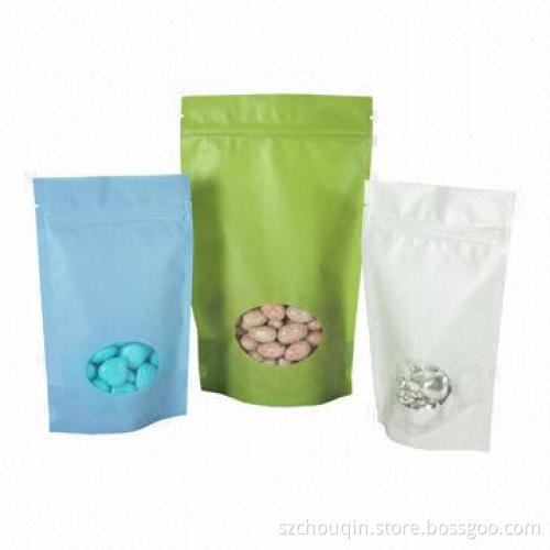 Stand Up Zipper Pouches, Used for Food Packaging
